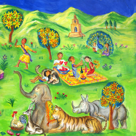 Picture book on Karma by Deepak Chopra